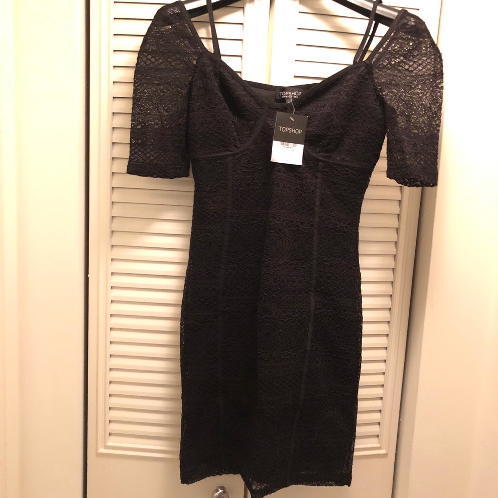 Topshop Sweetheart Lace Dress